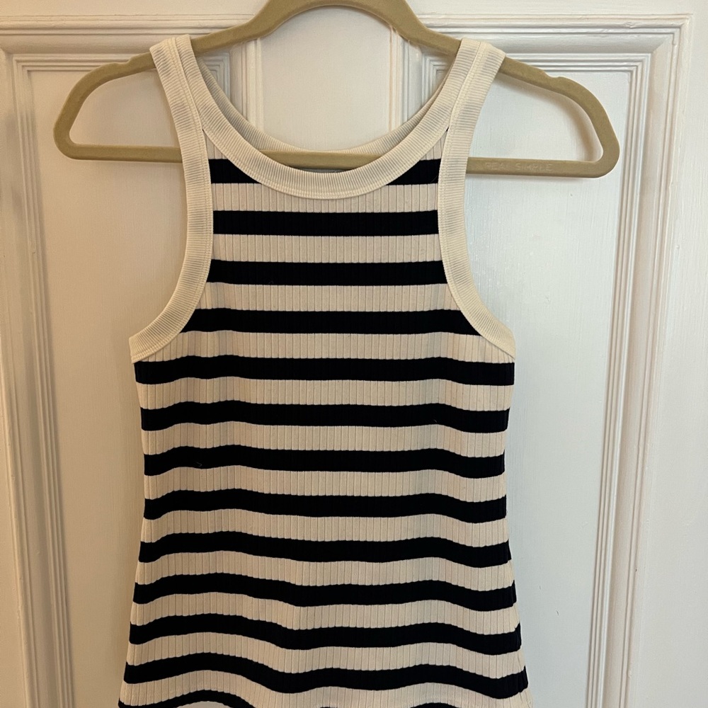 MOTHER
The Chin Ups Striped Cotton Stretch Tank Top. Size S. New without tags.